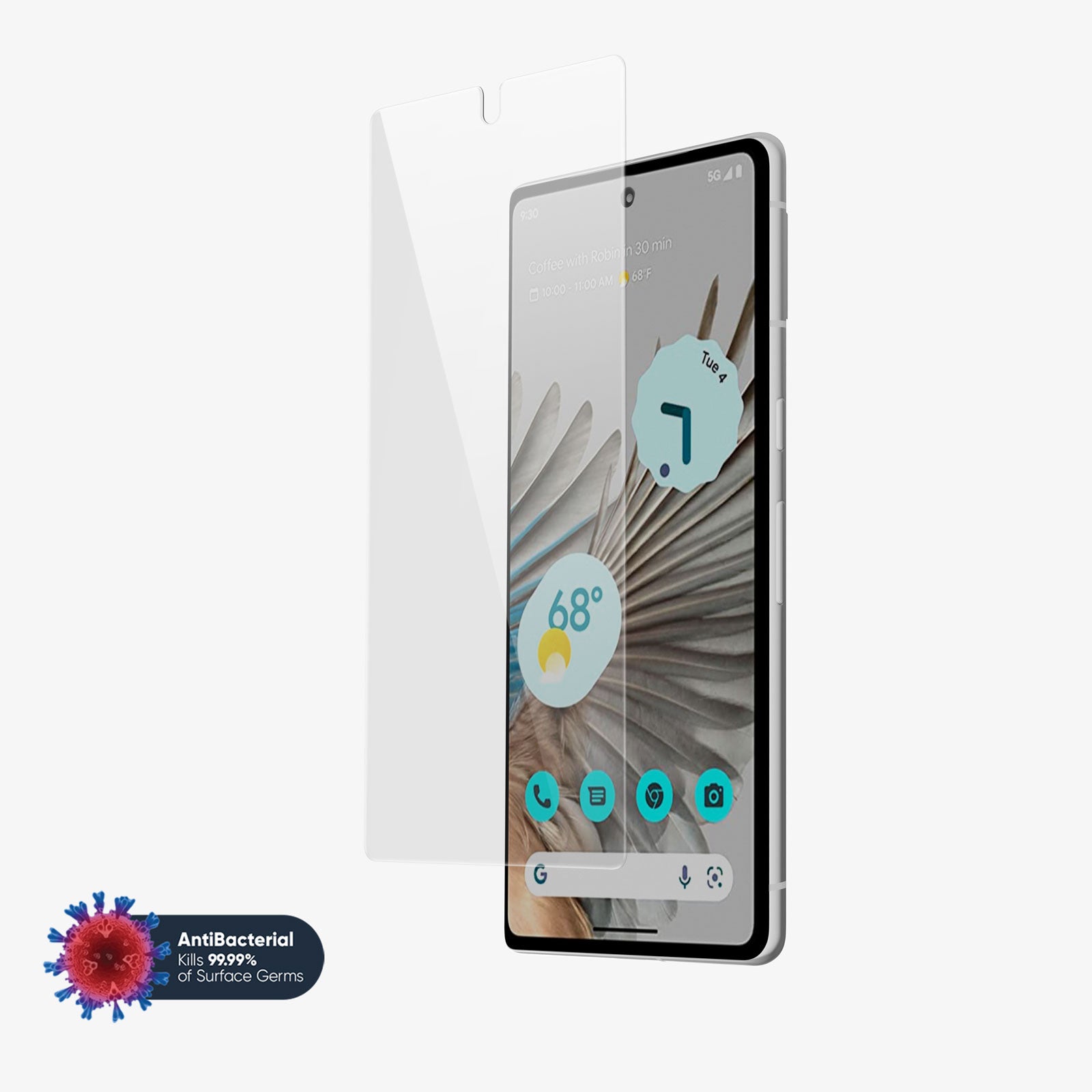 NanoArmour 3 Google Pixel 7a Screen Protector Tempered Glass