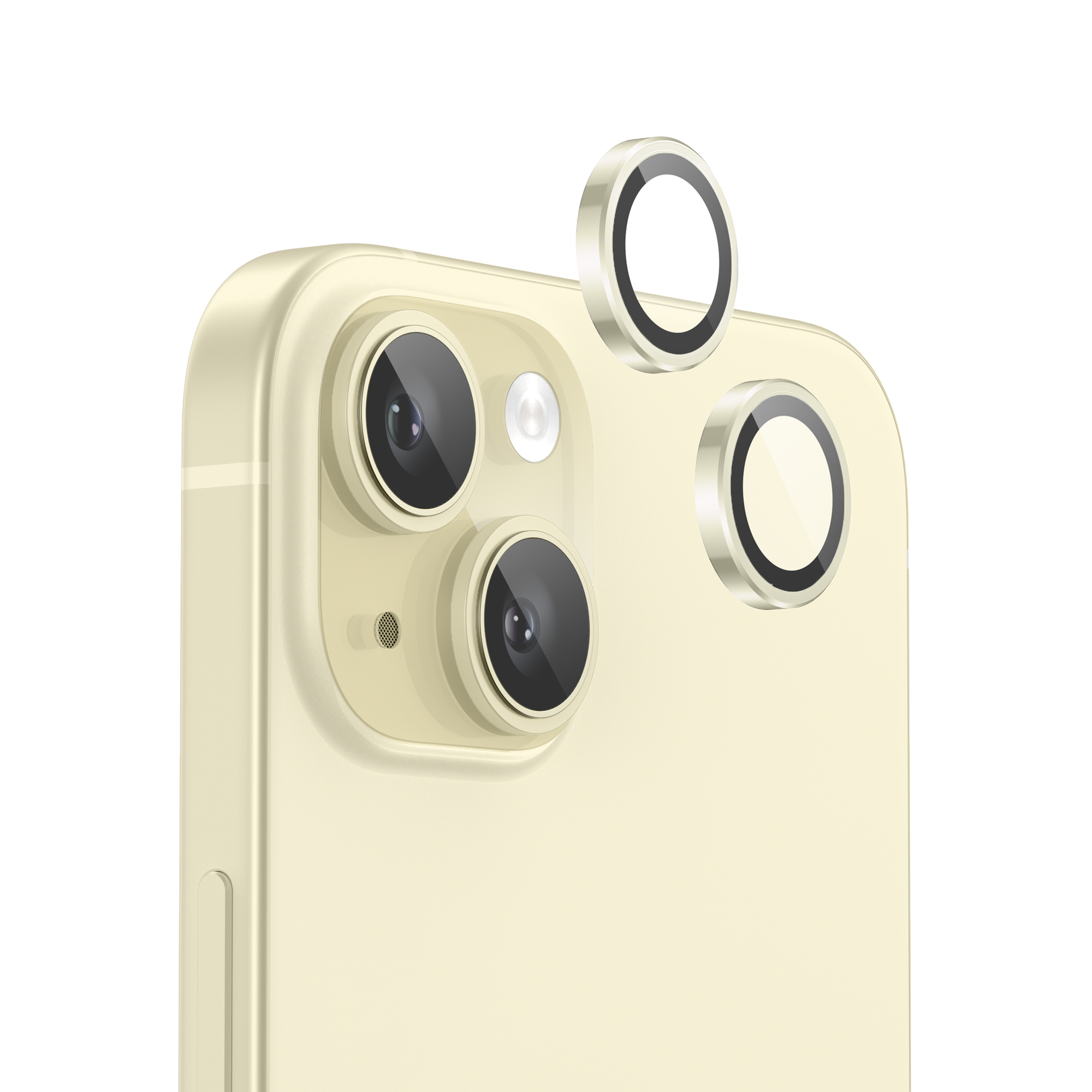 NanoArmour iPhone 15 Plus /  iPhone 15 Camera Protector - Yellow