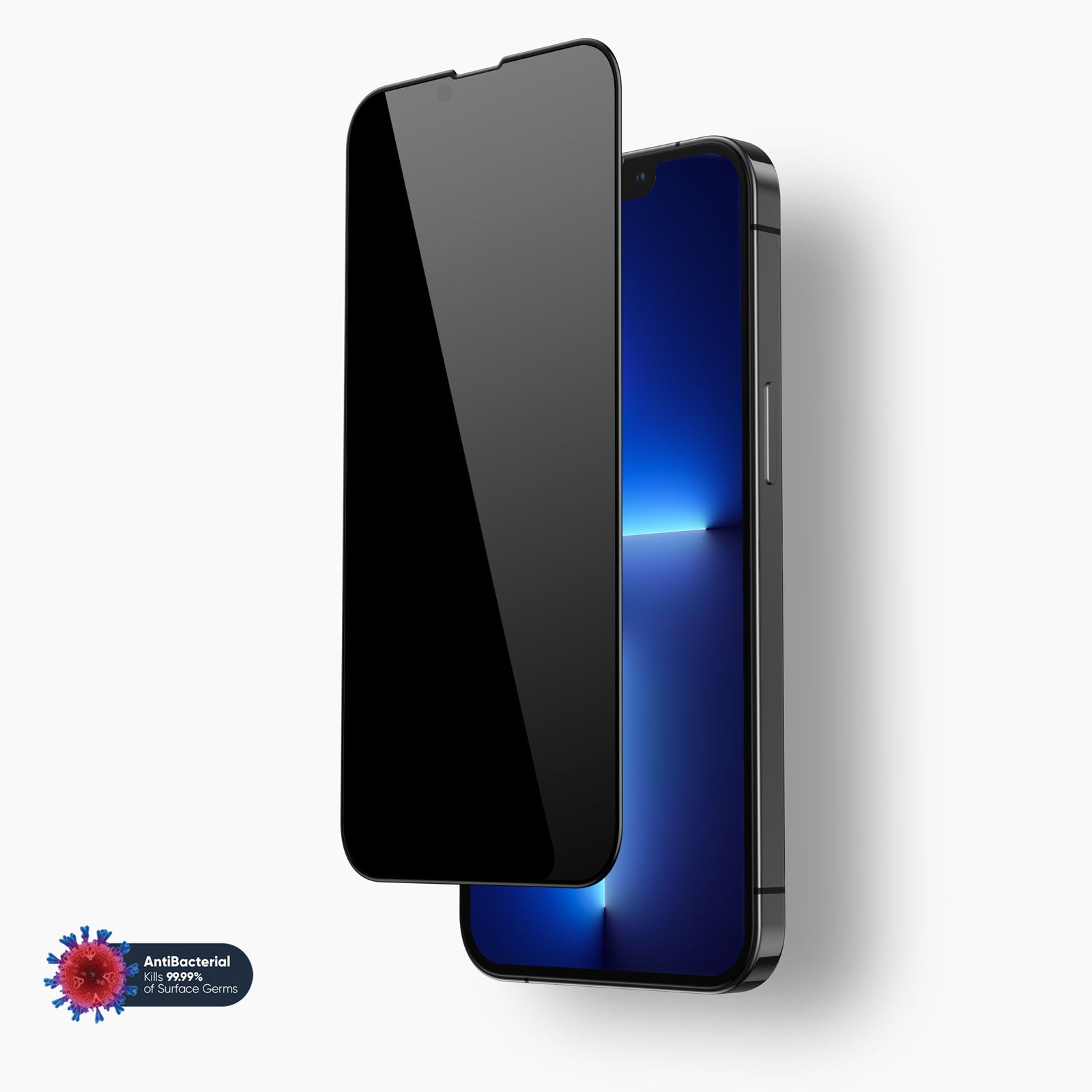 NanoArmour for Privacy Screen iPhone 13 Pro Max Anti-Microbial Edge-to-Edge